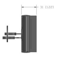 50-300-3 MODULAR SOLUTIONS DOOR PART COMPACT SLAM LATCH, BLACK POWDER COAT, LOCKING KEY 1333 W/HARDWARE